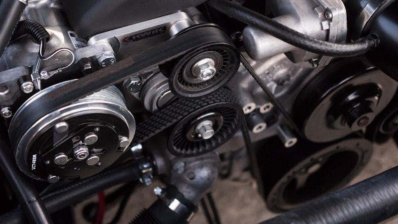 Auto parts stocked on shelves